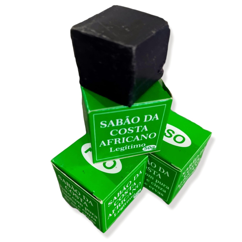 Sabão Da Costa Africano Kit 5un. (Pedaço) em Oferta na Shopee