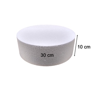 Bolo Fake Base Isopor 30 Cm x 10 Cm Altura EPS Maciço em Oferta na Shopee