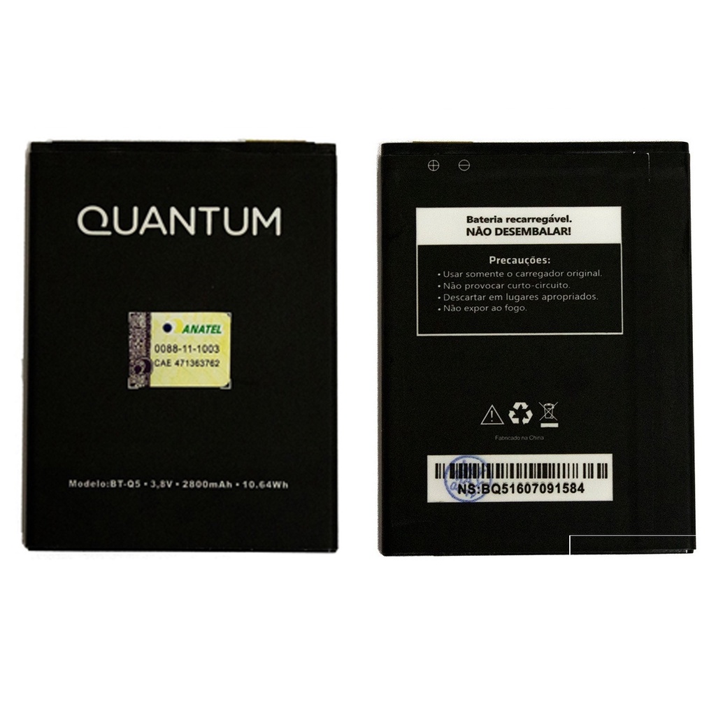 Bateria Quantum Muv / Muv Pro Com Selo Anatel Modelo BT-Q5 Bateria 100% Original