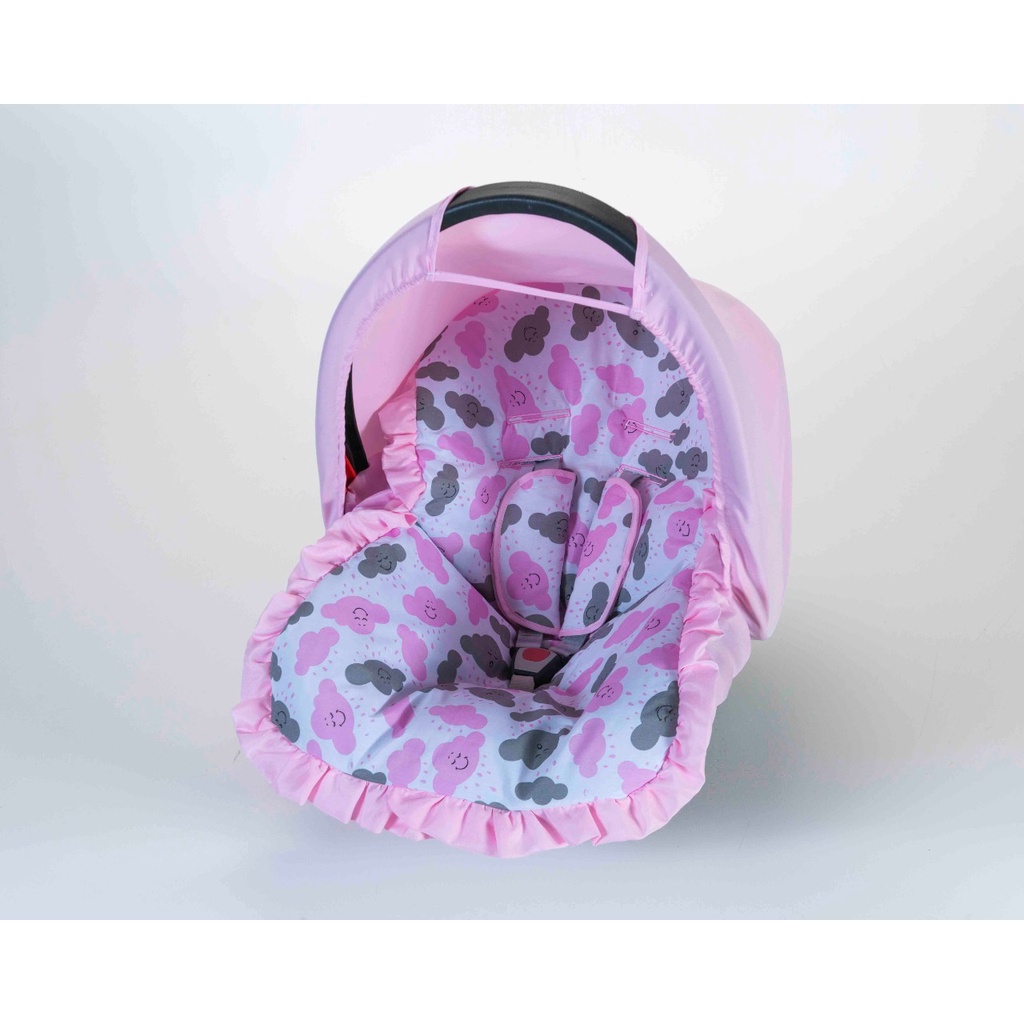 Capa para  bebê Conforto com Capota e  Protetor de Cinto Completa menino e menina