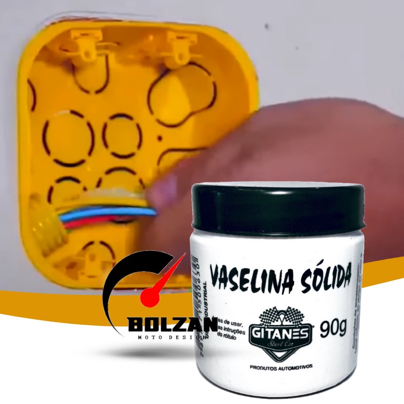 Vaselina Sólida Gitanes 90g Elimina Barulho Portas Lubrificante Industrial