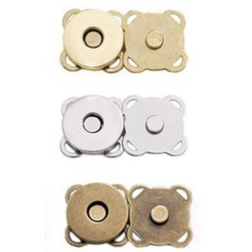 Kits com 4, 6, 8 e 10 Botões Imantados de Costura 18mm