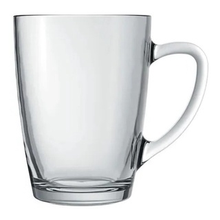 Caneca 300ml, para capuccino, vidro Nadir Tarsila.