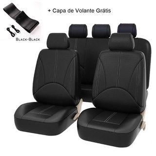 Capas Para Bancos Carro Automotivo em Couro Ecológico + Capa Volante Grátis
