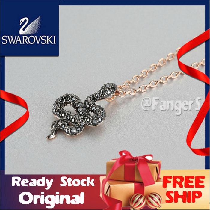 Swarovsk_i Colar De Cristal Personalidade Cobra Misteriosa Moda Acessórios w672