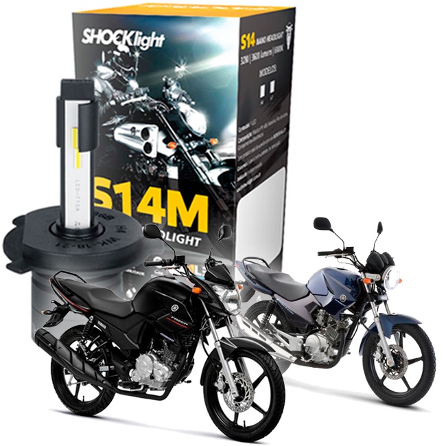 Lâmpada Ultra Led Farol Moto Yamaha Ybr 125 Factor Fazer 150 em Oferta na Shopee