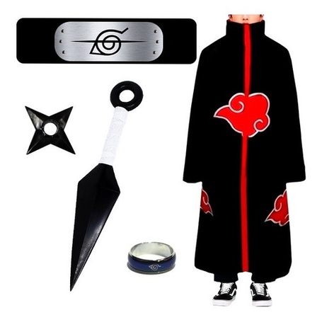 Roupa Naruto Akatsuki Bandana Itachi Aliança Humor Naruto