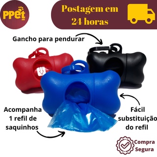 Kit Suporte Porta Saquinhos com refil para Passeio PET em Oferta na Shopee