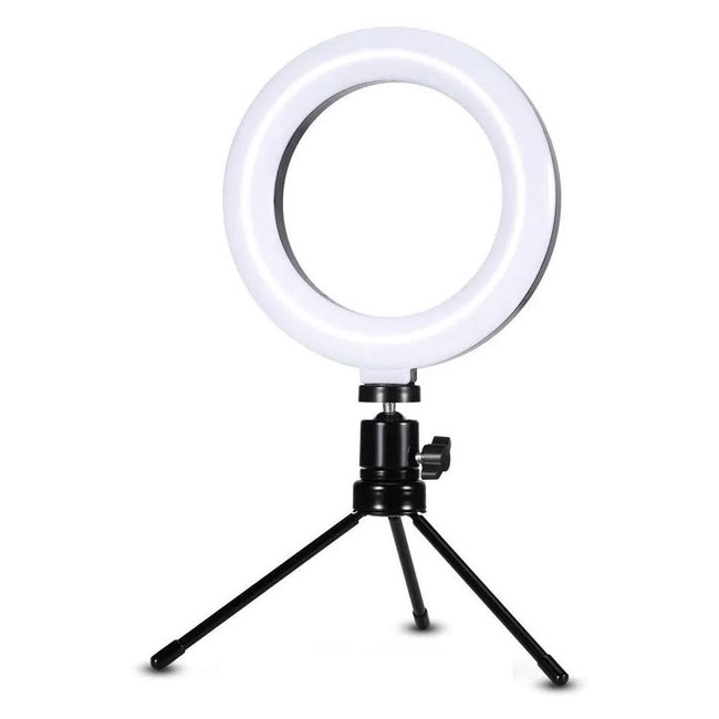 Luminária Ring Light 10´´ com Ball Head, Tripé e Adaptador para Smartphone