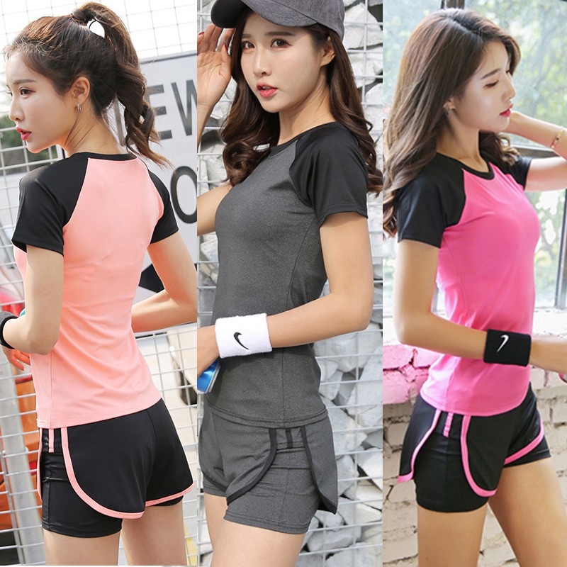 Conjunto De Roupas Esportivas Femininas / Treino Para Academia / Ioga ...