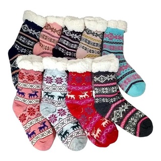 01 meia térmica lã grossa adulto quentinha feminino e masculino Oferta