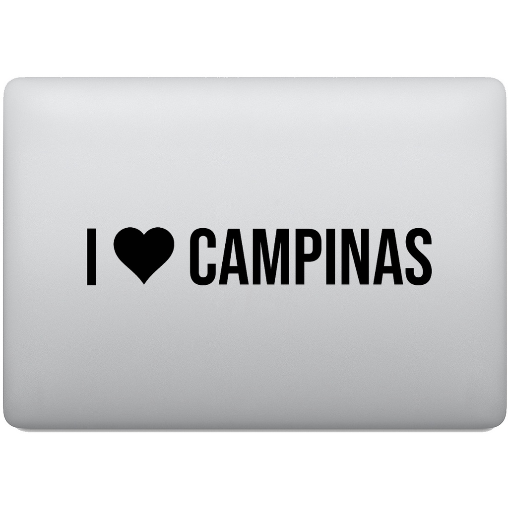 Adesivo de Notebook Eu Amo Campinas - I Love Campinas