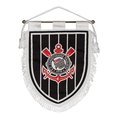 Flâmula Oficial Licenciado 30X22cm do Clube Corinthians Preto