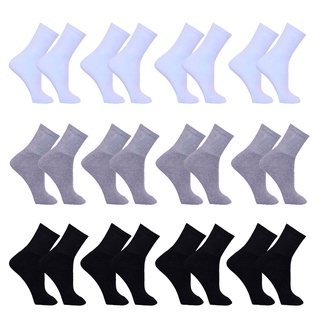Kit de 12 Pares de Meias de Algodão do 39 ao 43 Esportivas