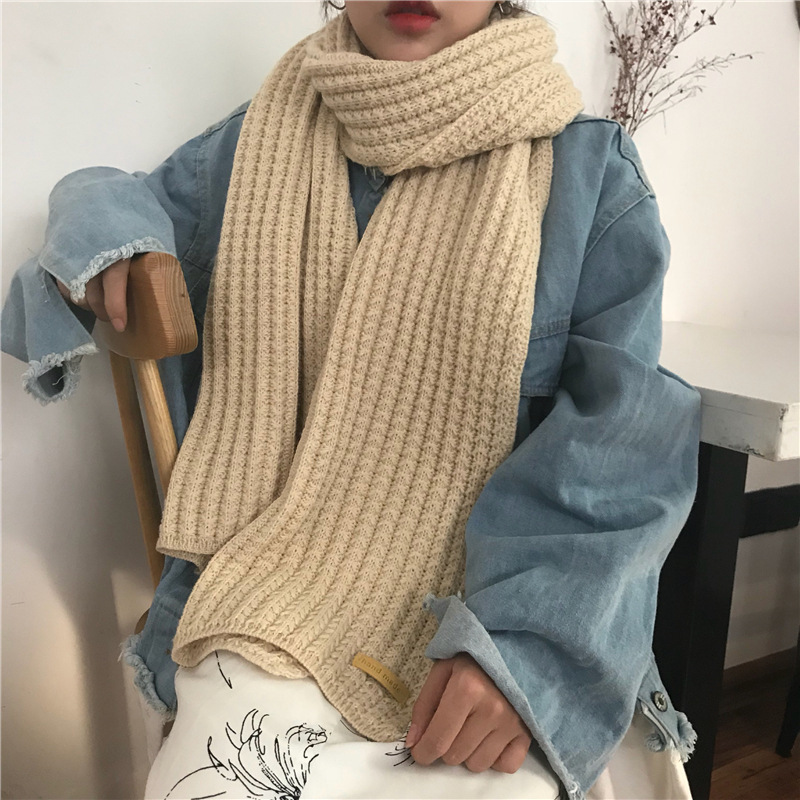 Cachecol De Lã Feminino Inverno Quente Grossa Moda Inverno - Escorrega ...