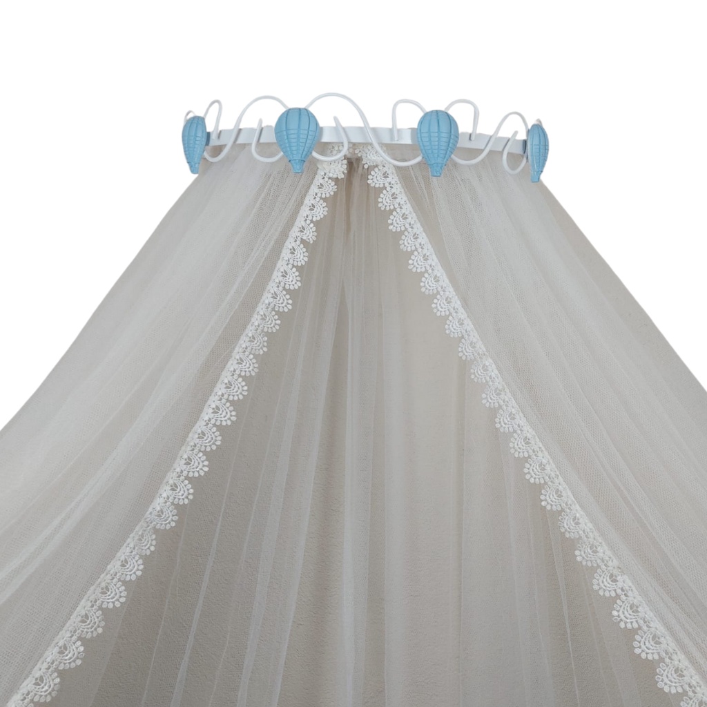 Dossel baloes com mosquiteiro tule para berço