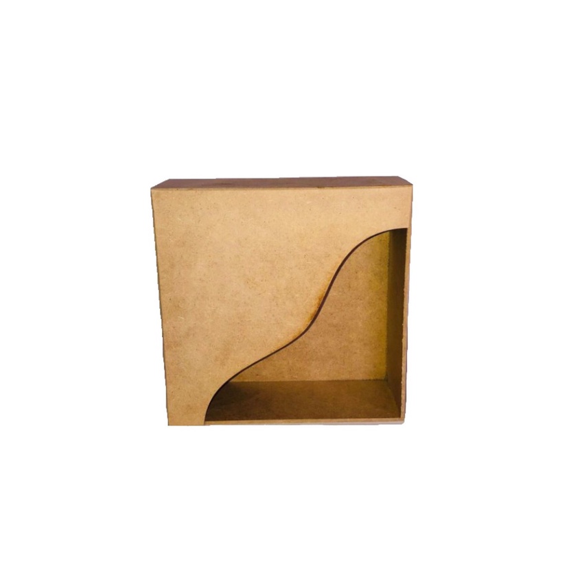 AL745 Porta Guardanapo Grande em Mdf  - Organizador Cozinha Mesa Decoração Artesanato