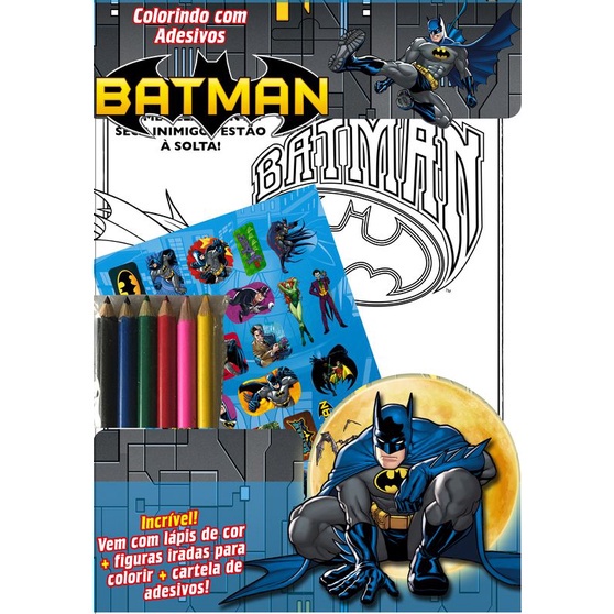 Batman - Colorindo com Adesivos em Oferta na Shopee