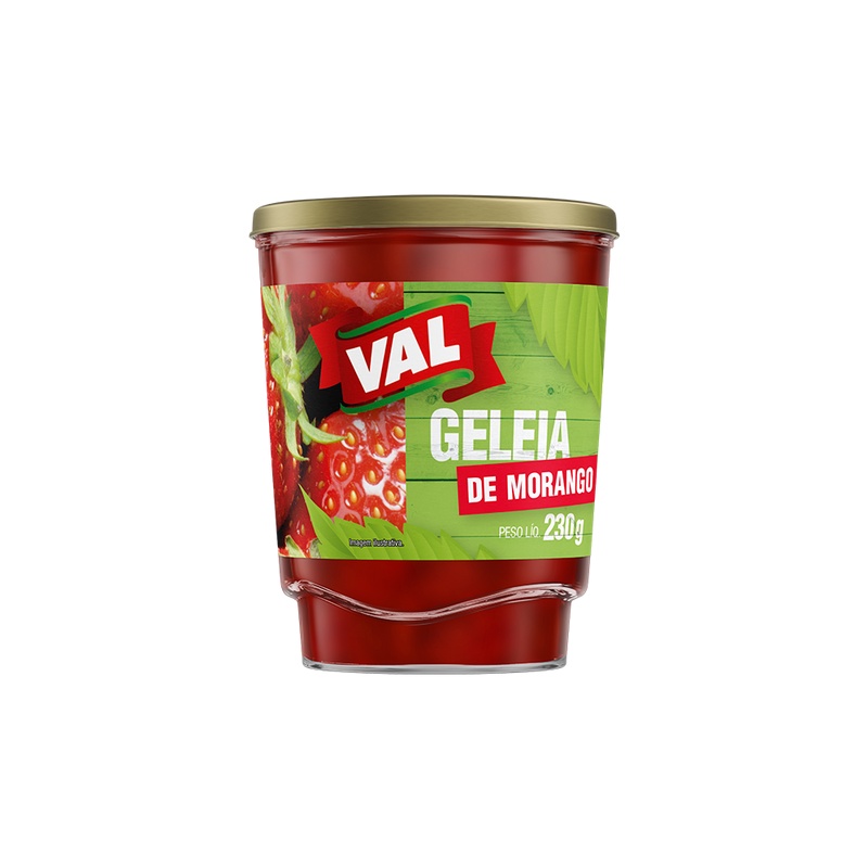 Geleia de Morango Copo Vidro Val 230g