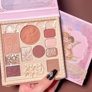 Paleta De Sombra De Olho De Anjo/Amendongo Nude Com Corte De Destaque Multifuncional