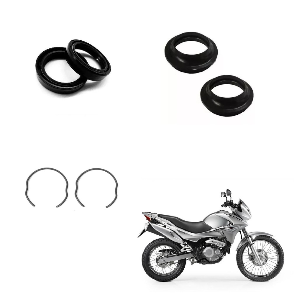 Retentor + Guarda Pó + Travas bengala aplicação NX4 Falcon antiga