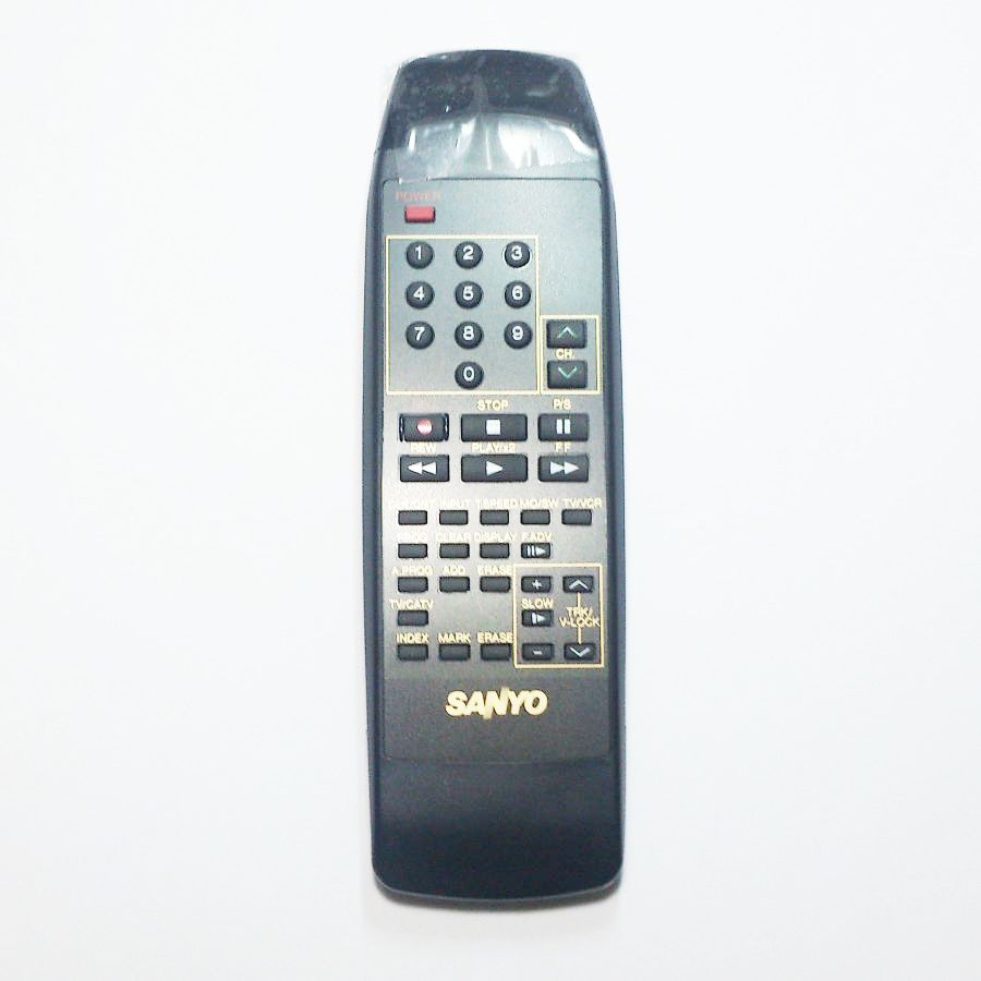 Controle Remoto Original Vídeo Cassete Sanyo modelo VHR9400 Item raridade