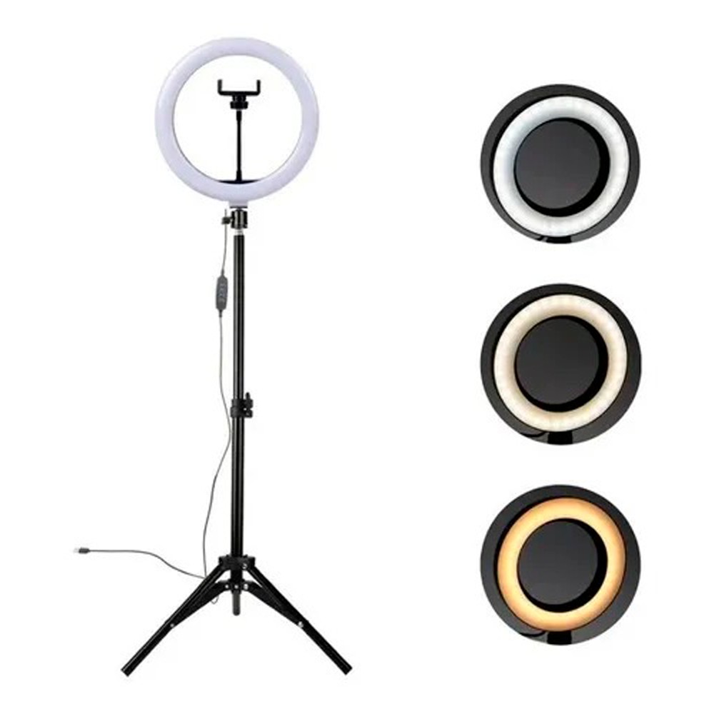 Ring Light Anel Led 10 polegadas 26 Cm Profissional e Tripé 210 Cm