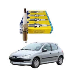 Jogo De Velas De Ignição Peugeot 206 1.0 16v 2000 2001 2002 2003 2004 2005 2006 Gasolina