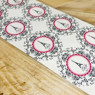 16 adesivos redondos latinhas lembrancinhas garrafinhas para festa TEMA PARIS 53.9 em Oferta na Shopee