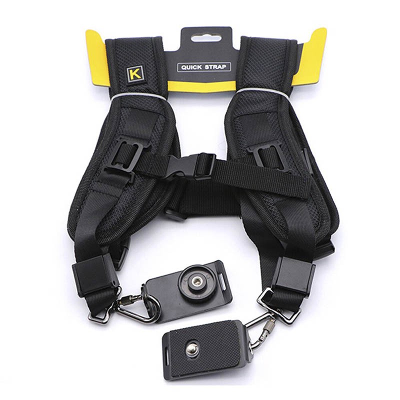 Alça Dupla Ombro para Duas Câmeras DSLR Nikon Sony Canon