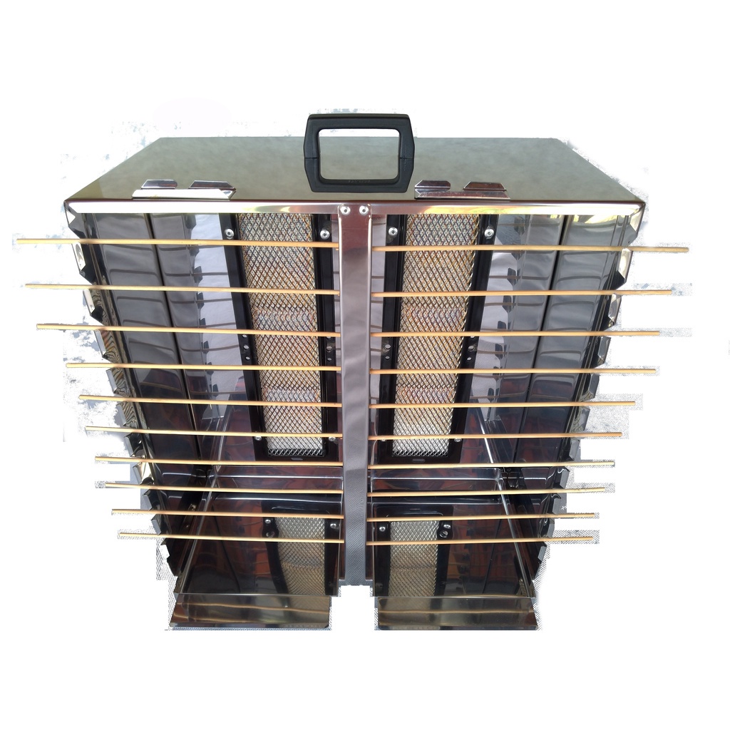 Imagem Churrasqueira Para 20 Espetinhos A Gás Em Aço Inox