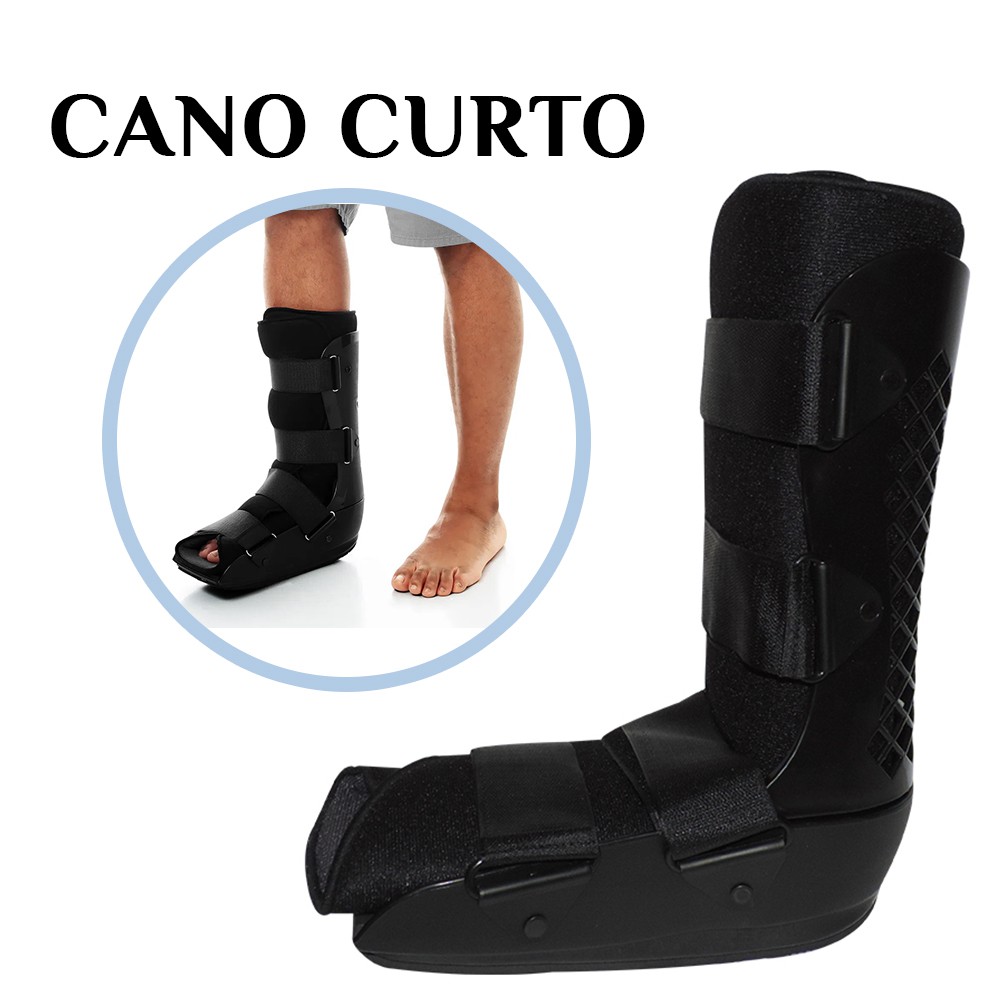 Bota Robofoot Ortopédica para Tornozelo e Pé Cano Curto Imobilizadora