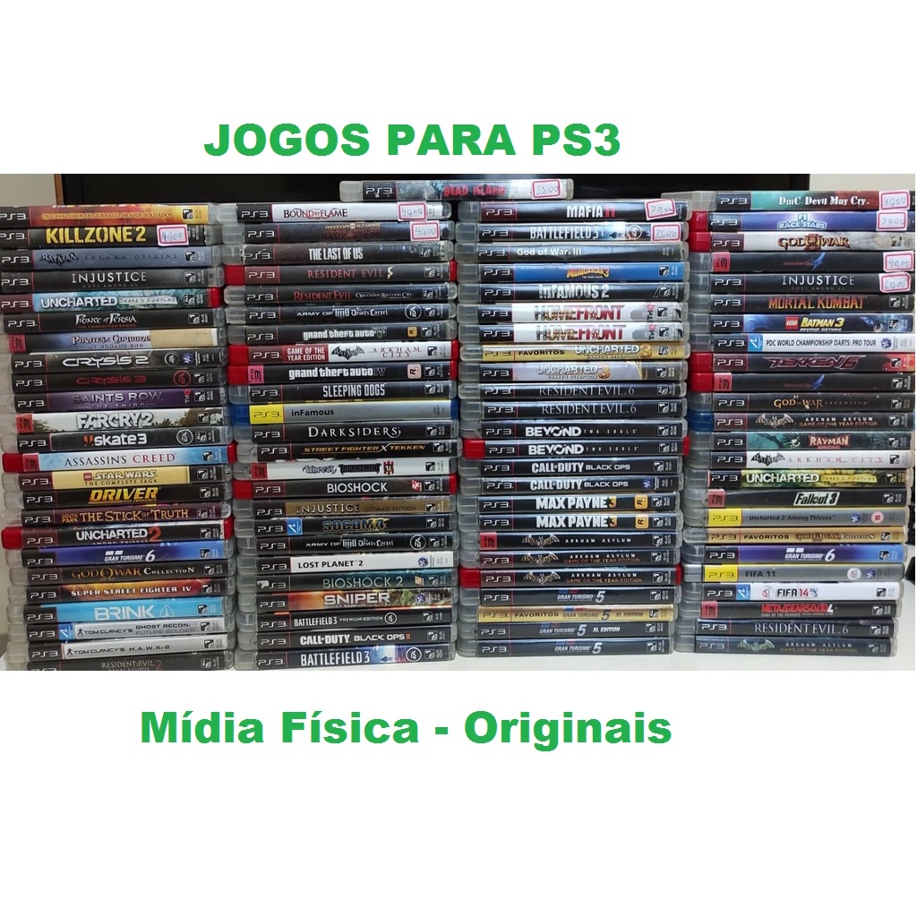 Jogos ps3 midia fisica: Com o melhor preço