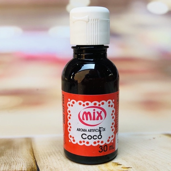 essência coco aroma alimento mix 30 ml para confeitaria bolos e massas aromatizante