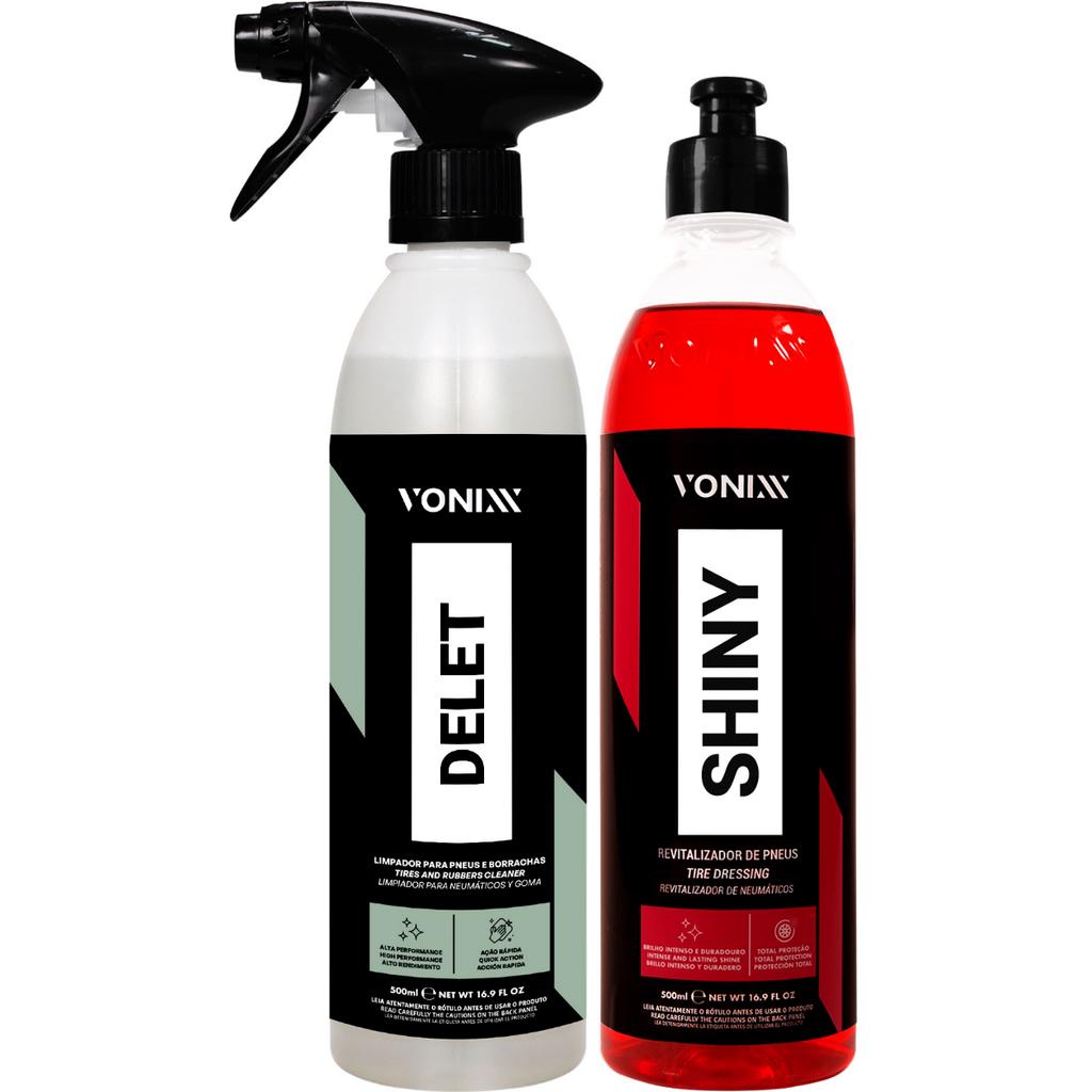 Delet Vonixx Limpa Pneu Borracha Plástico Shiny Pretinho em Oferta na Shopee