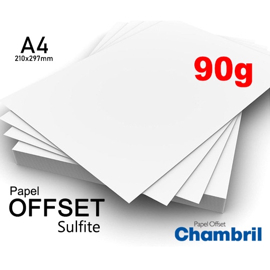 Papel Offset 90g A4 500 Folhas Shopee Brasil 8875