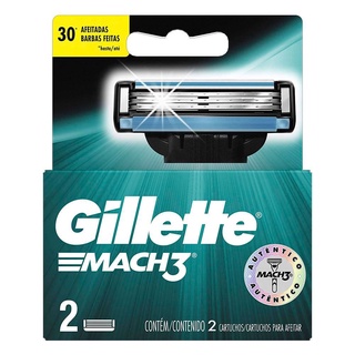 Carga Mach3 Gillette - Embalagem c/ 2 unidades