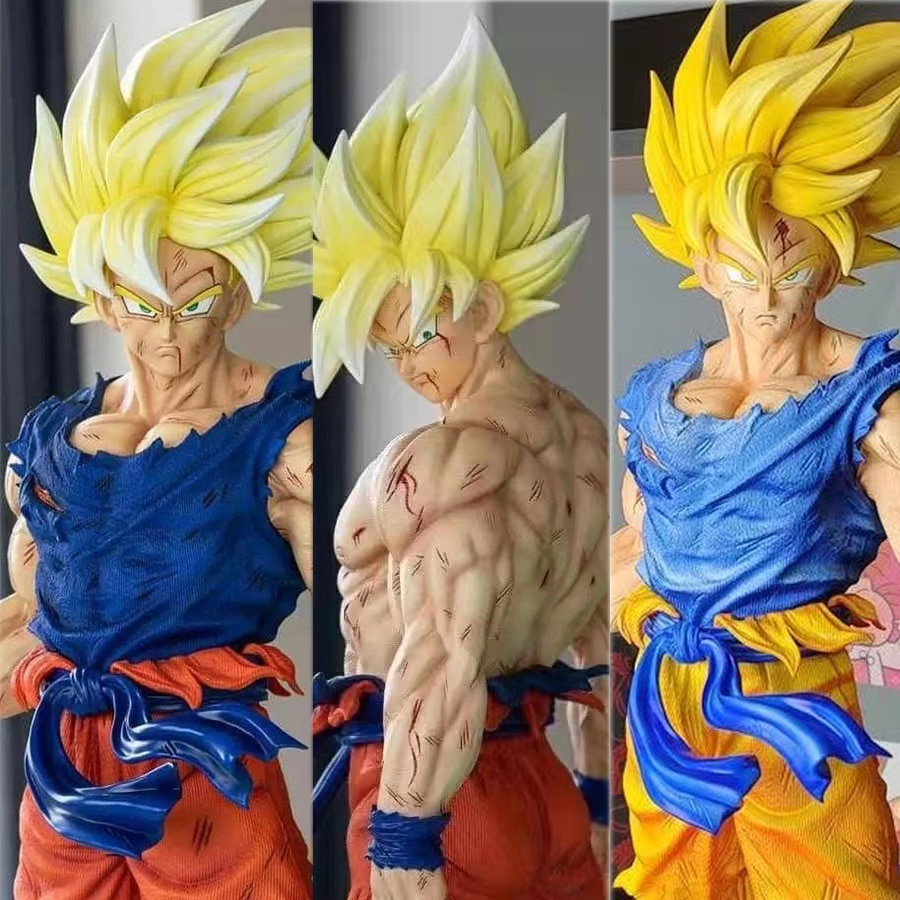 43cm Dragon Ball Z Son Goku Figure GK Super Saiyan Son Goku Action Figure PVC Vegeta Collection Statue Model Figurine Toys