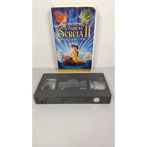 Filme Vhs Desenho A Pequena Sereia 2 Disney Dublado Fita ok