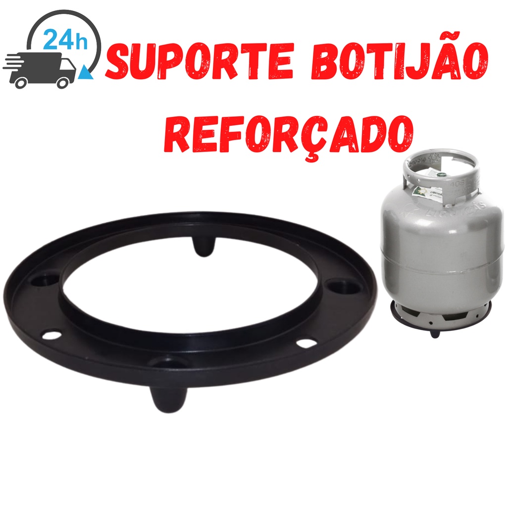 Suporte Para Botijão De Gas Cor Preta de PVC Suporte Para Vaso De Planta