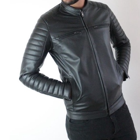 Jaqueta masculina de Couro de vaca legitimo e resistente 100% Bovino Masculina 500 motociclista