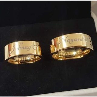 Par Aliança Tungstênio Reta 6mm Gravada A Laser