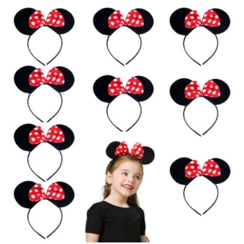 5,12/24 Tiaras Orelhinha Arco Da Minnie Festa Lembrancinha