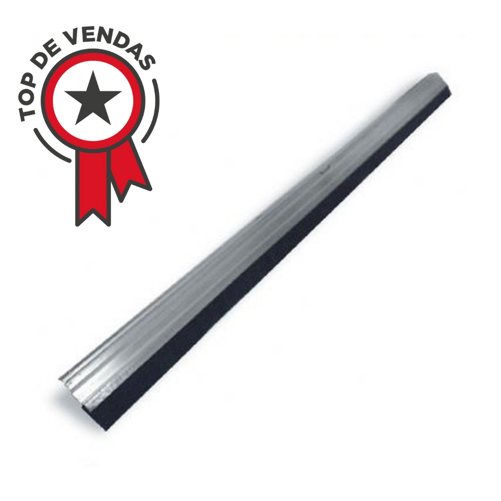 Rodo Vedador Porta Protetor De Aluminio Com Borracha Novo Horizonte - Vários Tamanhos