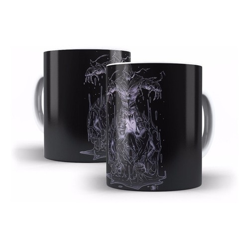 Caneca Branca de Cerâmica Mortal Kombat Noob Saibot Decorativo