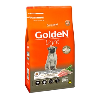 Ração Golden Light Mini Bits para Cães Adultos de Pequeno Porte Sabor Frango e Arroz - 1Kg em Oferta na Shopee