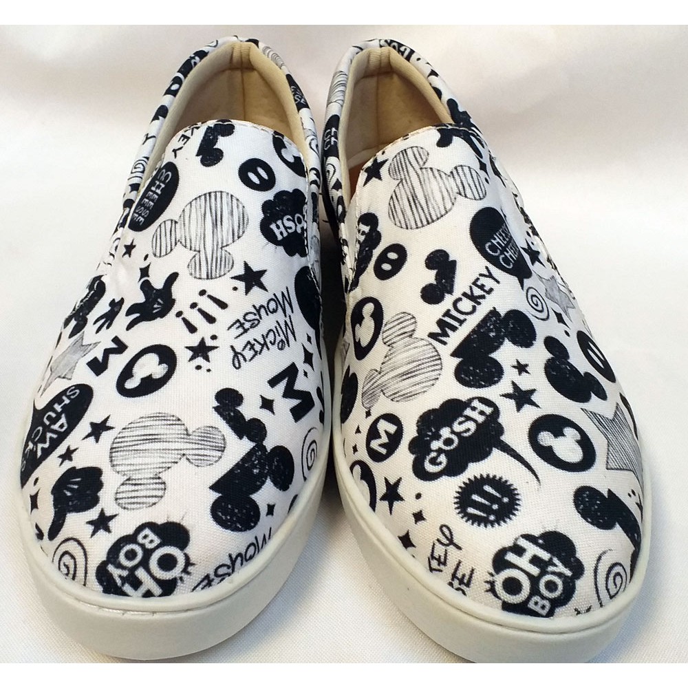 Tênis Slip On Mickey Mouse Personalizada Tênis Slip On Feminino - Tam. 33 ao 43.