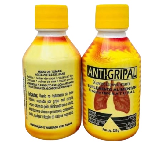 Kit 6 xarope antigripal expectorante natural