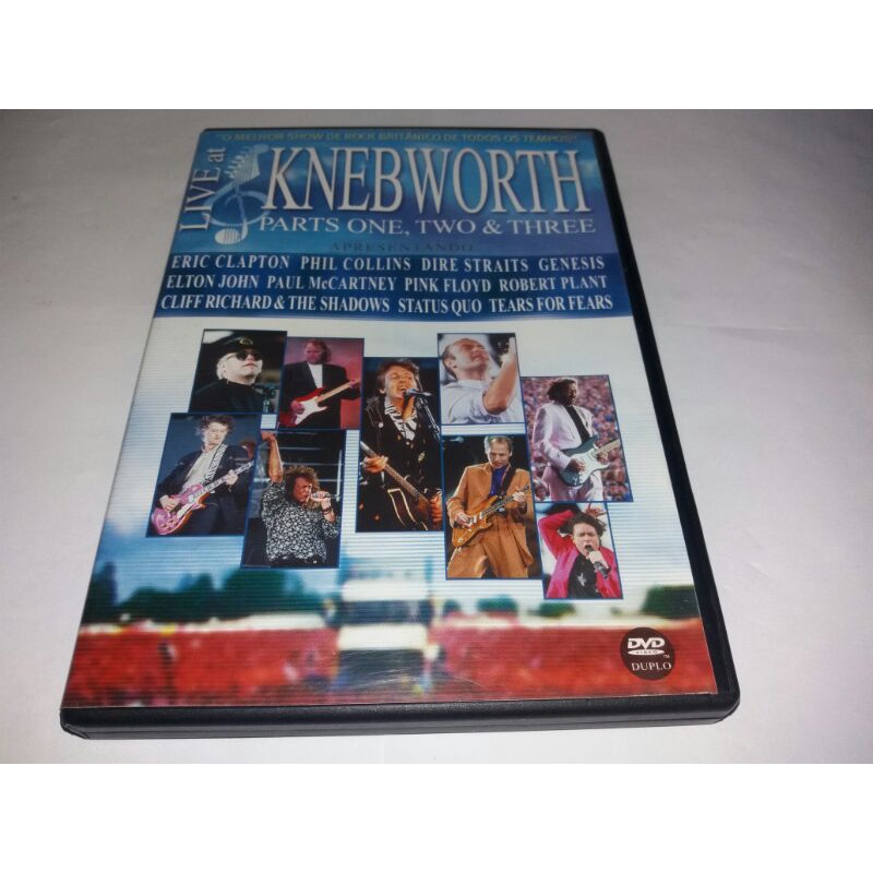 Dvd Duplo - Knebworth Festival Live 1990 - Pink Floyd - Dire Straits - Paul McCartney - Eric Clapton - Genesis