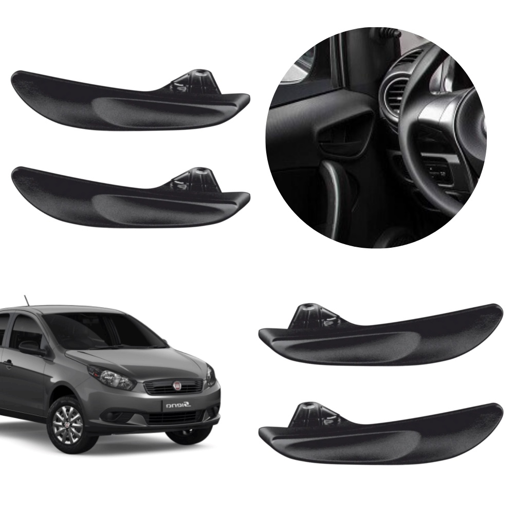 Kit 4 Maçaneta Gatilho Interna Grand Siena 2014 2015 2016 em Oferta na Shopee